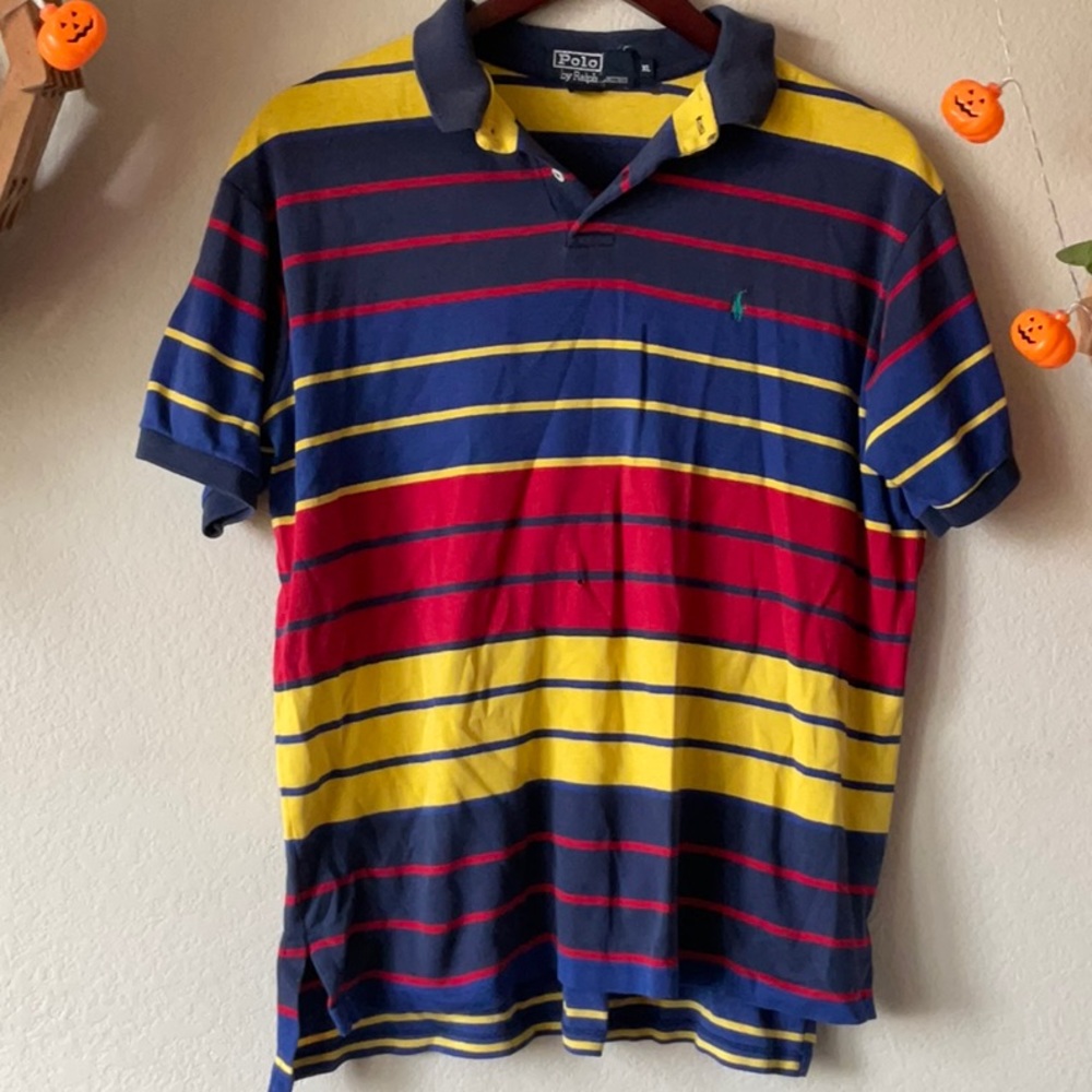 Primary Striped Polo